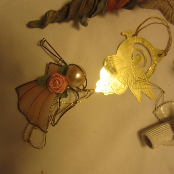 VTG SET OF 6 ANGEL ORNAMENTS, 60'S TO 80'S ERA - Picture 3 of 6